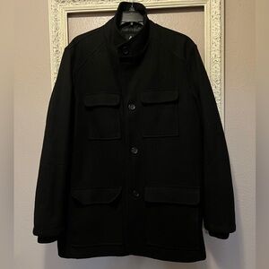 ❌SOLD LOCAL❌Apt. 9 Men’s Black Wool Multi-pocket Car Coat Size XL Tall